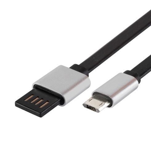 microUSB töltőkábel, lapos, 2m                                                                        USBF2