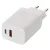 Univerzális USB töltő GaN PD, max. 45 W, gyorstöltés, USB-A, USB-C, fehér                             V04G45