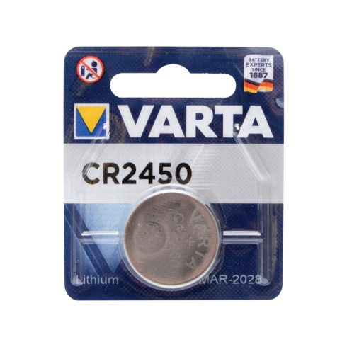 CR2450 Varta 3V gombelem, Litium                                                                      VARTACR2450