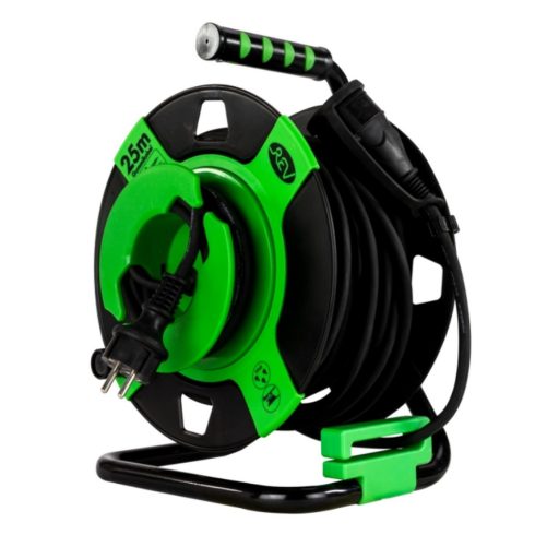 Kábeldob, kültéri, 25m, lengőaljzattal IP44 (00885431)                                                VT0010505412