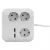 Asztali elosztó PowerQuad 3-as, 1.4m, 2db USB-vel, fehér, 2db USB-vel , USB 5V 2.4A vagy 2x1.2A, 250  VT0012378109
