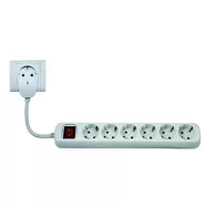   Asztali elosztó Powersplit 6-os kapcsolóval, 2m, túlterh.véd, fehér                                   VT0012692114