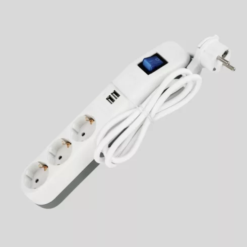 Asztali elosztó ICE 3-as kapcsolós +2USB                                                              VT0014348103