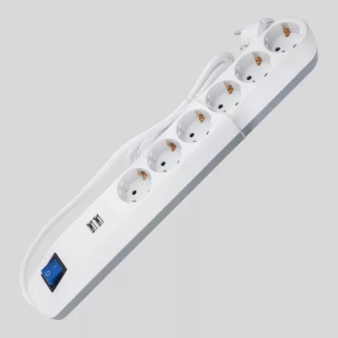 Asztali elosztó ICE 6-os kapcsolós +2USB                                                              VT0014648103