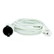   Földelt lengő hosszabbító 5m 3x1,5mm2, fehér                                                          VT0016050114