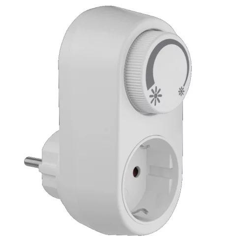 Földelt köztes csatlakozóaljzat, fényerőszabályzóval LED-hez (6032H)                                  VT0020270112