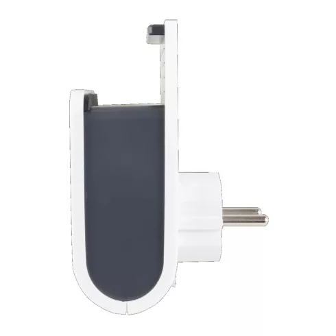 Földelt köztes csatlakozó aljzat 2xUSB (A-C) töltővel és mobiltartóval, IP20, fehér                   VT0020770112