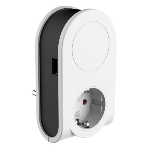 Földelt köztes csatlakozóaljzat, USB aljzattal + töltővel                                             VT0020840103