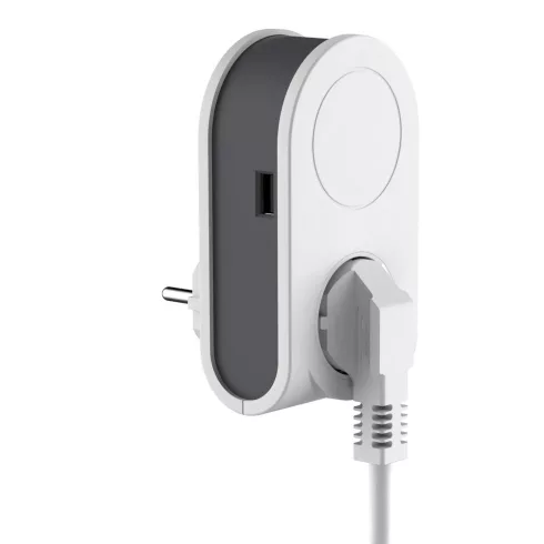 Földelt köztes csatlakozóaljzat, USB aljzattal + töltővel                                             VT0020840103