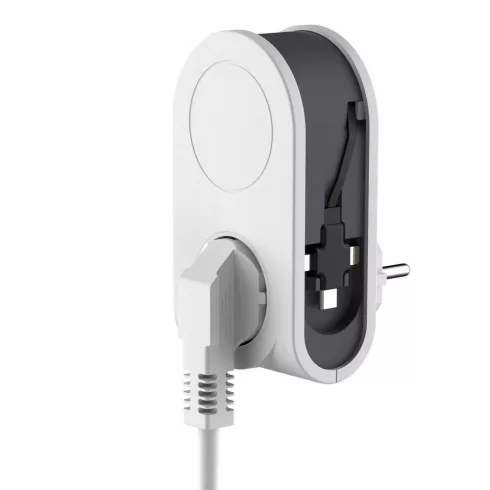 Földelt köztes csatlakozóaljzat, USB aljzattal + töltővel                                             VT0020840103