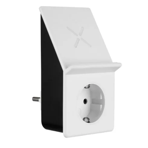 Földelt köztes csatlakozóaljzat, USB aljzattal + induktív töltővel, telefontartóval                   VT0020870103