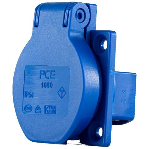 Földelt dugaszolóaljzat, beépíthető, csapfedéllel, 2pólusú, IP54                                      VT0510005555