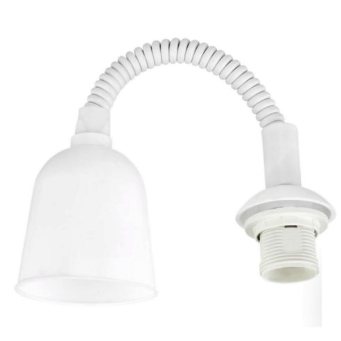 Lámpafüggeszték, spirálos 50-130cm E27, max. 60W fehér                                                VT0513060555