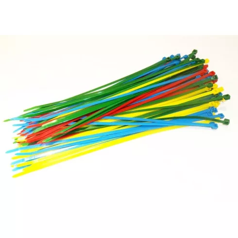 Kábelkötegelő, 300x4,8mm, színes, 100db                                                               VT08303
