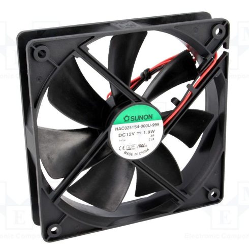 Ventilátor 120x120x25mm 12V                                                                           VT12025-12