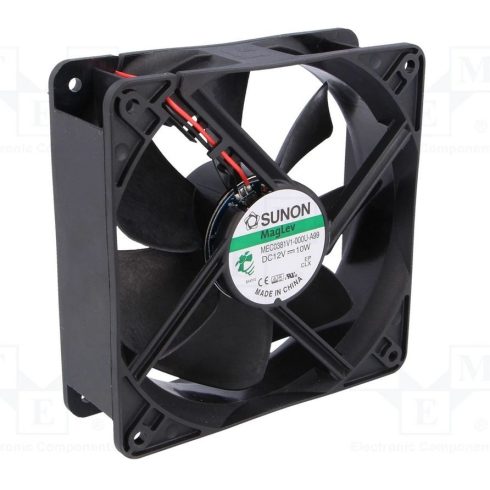 Ventilátor 120x120x38mm 12V                                                                           VT12038-12