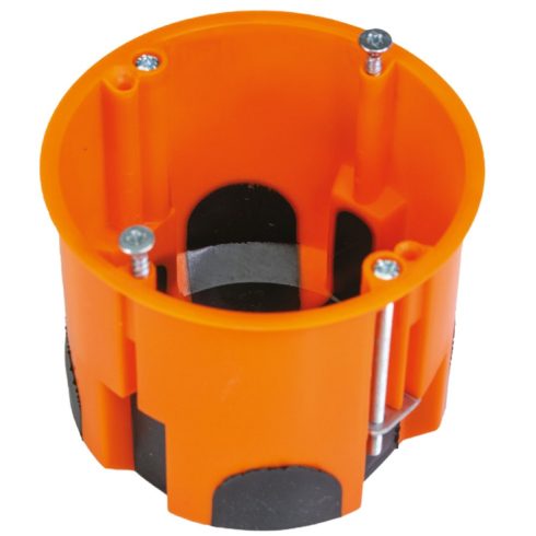Gipszkarton szerelvénydoboz, 60mm mély, membránnal, narancs                                           VT18368