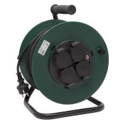   Kábeldob, kültéri, műanyag, 25m, 4 dugalj H05RR-F 3x1.0 IP44                                          VT19821