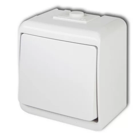 Aquastar 1 pólusú kapcsoló, IP54, fehér                                                               VT22081