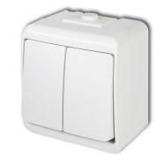   Aquastar csillárkapcsoló, jelzőfényes IP54, fehér                                                     VT22231