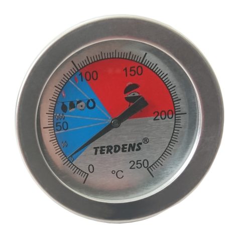 Grill hőmérő, füstölő hőmérő, ezüst metál                                                             VT3000877
