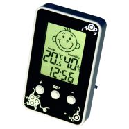   Hőmérő/ higrométer digitális beltéri, SMILE, klima komfort index, nedvességtartalom mérő, fekete      VT3008835