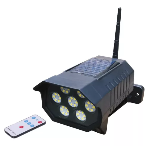 Napelemes LED lámpa, mozgásérzékelős, CAMERA, távirányítóval                                          VT46814