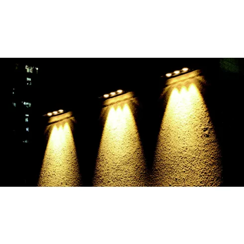 Napelemes LED falilámpa, mozgásérzékelővel, 3x0.5W, 45/60lm, 2800-3200K, 1800mAh lítium akku          VT46830