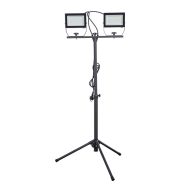   LED fényvető ''Titan'' állványos 2 x 50W,2 x 5000 lm 1.5 m vezetékkel IP65                            VT47016