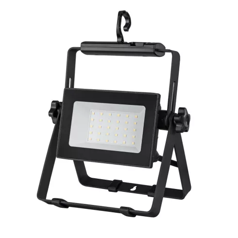 LED fényvető ''Titan'' hordozható, 30W, 3300lm, 4000K, 1.5m vezeték, 3x1mm2, fekete IP65              VT48996