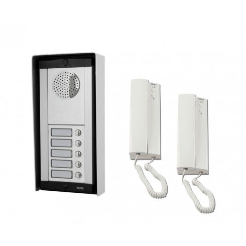 VIDEX társasházi kaputelefon rendszer, 1 lakáshoz, falon kívüli esővédős 1+n vezetékes olasz termék   VX2-FK-EV-1