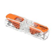   Wago 1x0,2-4,0mm2 vezetékekhez, oldható, átlátszó                                                     WAGO221-2411