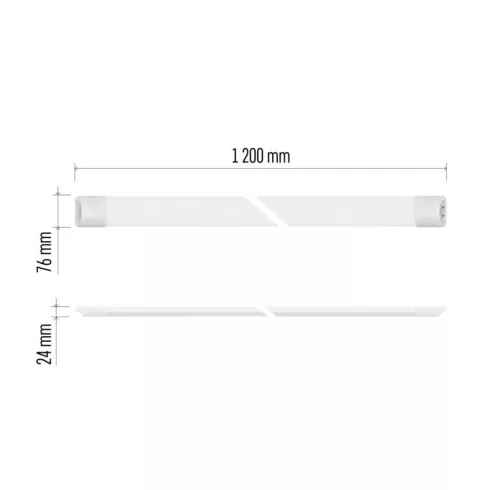 LED lineáris lámpatest 40W, 4000 K, 4400 lm, 180 mA, IP20, fehér, MINO                                ZAB902