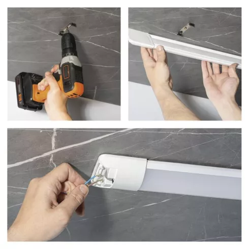 LED lineáris lámpatest 50W, 4000 K, 5500 lm, 225 mA, IP20, fehér, NW, MINO                            ZAB903