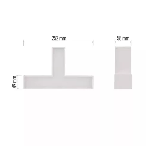LED ORTO lámpa lineáris TCON 12W 1200lm                                                               ZALT