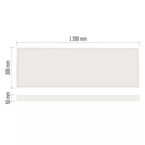 LED panel BAXXO, beépíthető, 36W, 4320lm, 4000K, NW, 120x30cm, IP20                                   ZB3614