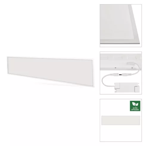 LED panel 30x120, 22W, 4000lm, 4000K, NW, beépített, IP20, fehér, LUXXO                               ZB4110