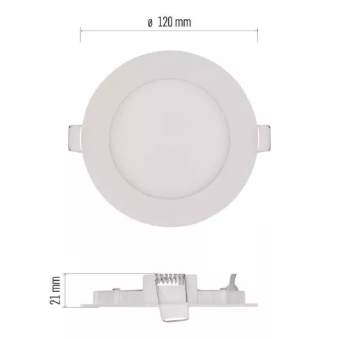LED lámpatest süllyesztett Nexxo 7W 450lm IP40 WW                                                     ZD1124