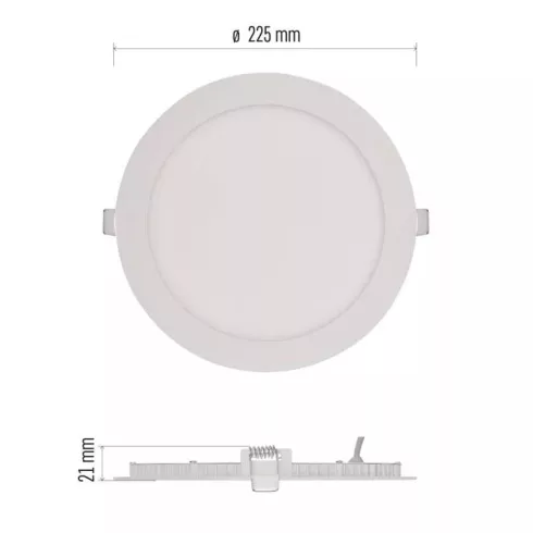 LED lámpatest süllyesztett Nexxo 18W 1500lm IP40 NW                                                   ZD1145
