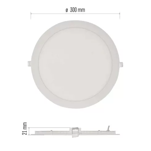 LED lámpatest süllyesztett Nexxo 25W 2000lm IP40 WW                                                   ZD1154