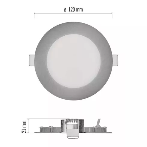 LED lámpatest süllyesztett Nexxo 7W 450lm IP40 CCT                                                    ZD1223