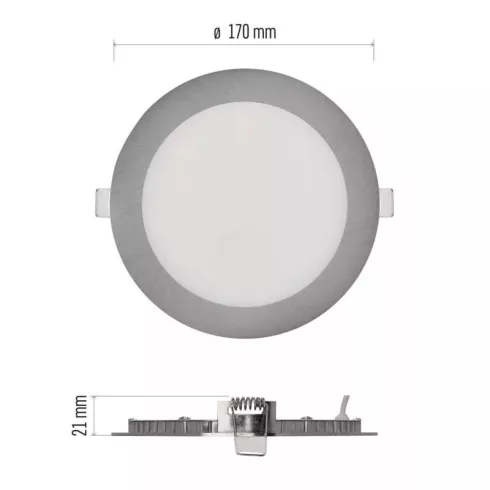 LED lámpatest süllyesztett Nexxo 12,5W 1000lm IP40 CCT                                                ZD1233