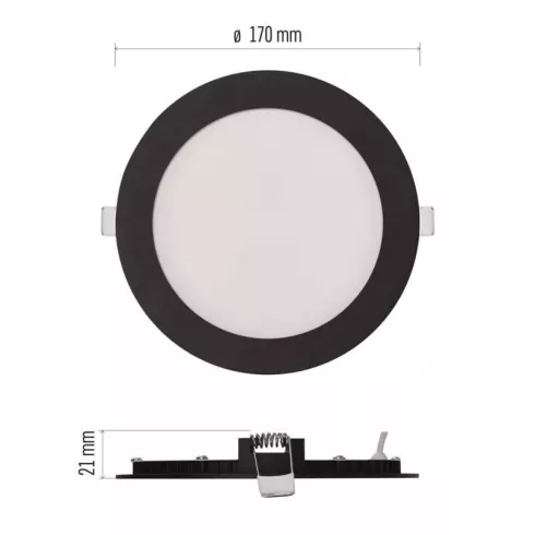 LED lámpatest süllyesztett Nexxo 12,5W 1000lm IP40 CCT                                                ZD1333