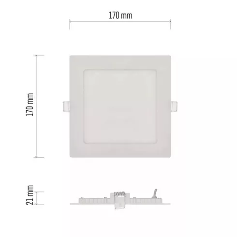 LED lámpatest süllyesztett Nexxo 12,5W 1000lm IP40 NW                                                 ZD2135