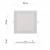 LED lámpatest süllyesztett Nexxo 18W 1500lm IP40 WW                                                   ZD2144