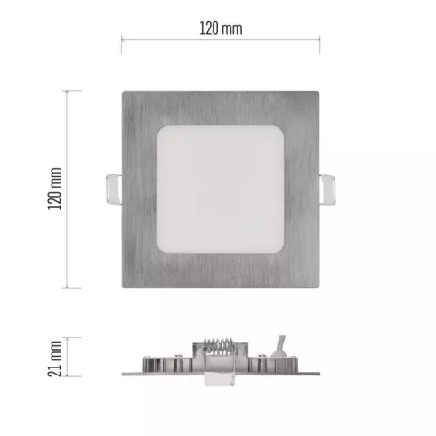 LED lámpatest süllyesztett Nexxo 7W 450lm IP40 CCT                                                    ZD2223