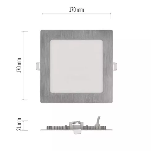 LED lámpatest süllyesztett Nexxo 12W 1000lm IP40 CCT                                                  ZD2233