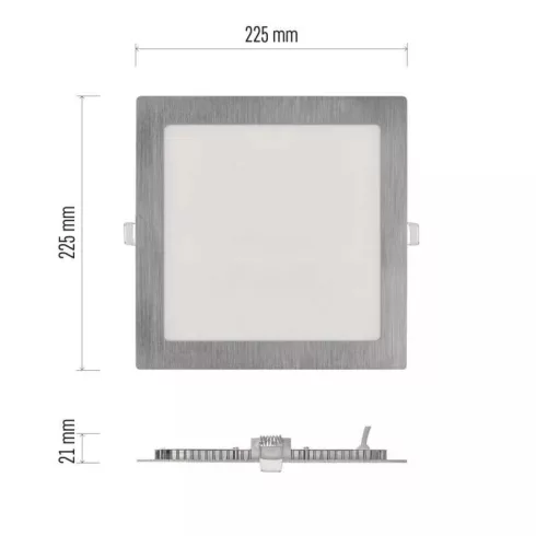 LED lámpatest süllyesztett Nexxo 18W 1500lm IP40 CCT                                                  ZD2243