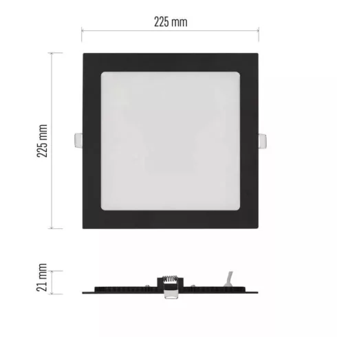 LED lámpatest süllyesztett Nexxo 18W 1500lm IP40 CCT                                                  ZD2343