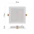 LED lámpatest süllyesztett Rubic 18W 1800lm IP20 NW                                                   ZD2442